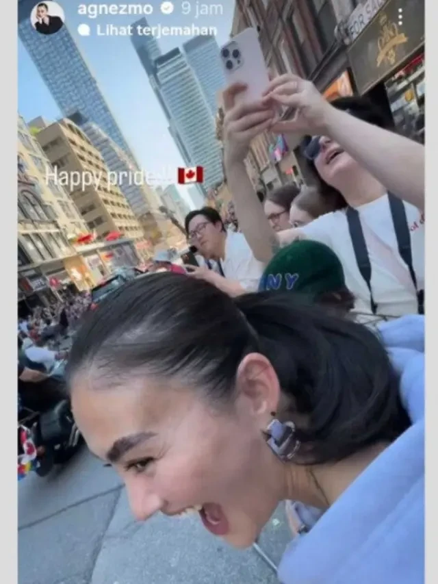 Agnez Mo Bikin Heboh, Antusias Tonton Parade Komunitas LGBT di Kanada