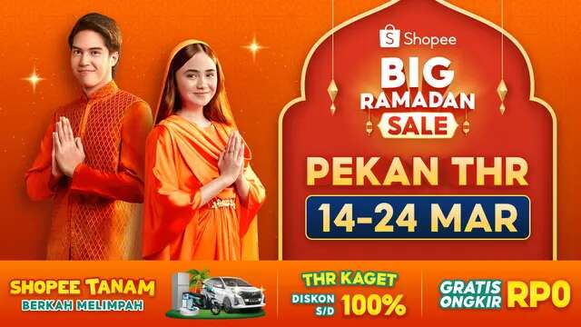 Pasangan El Rumi & Syifa Hadju Membawa Keceriaan di Pekan THR Shopee Big Ramadan Sale!