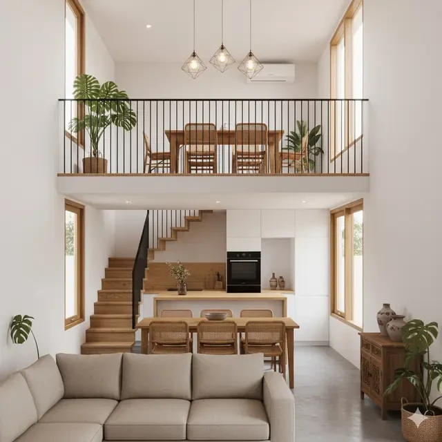 10 Model Rumah Mezzanine dengan Ruang Multifungsi, Solusi Hunian Mungil Tetap Lega