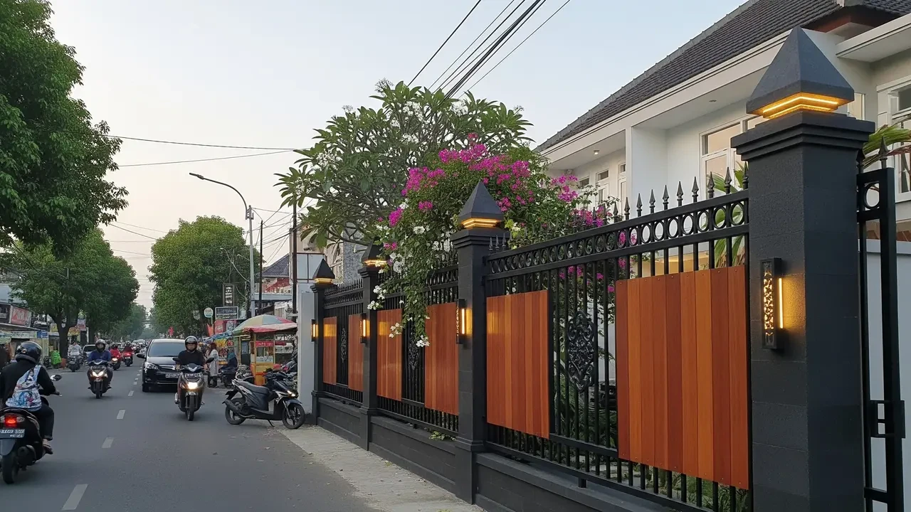 7 Model Pagar Rumah di Pinggir Jalan Ramai agar Lebih Aman dan Tetap Terlihat Elegan