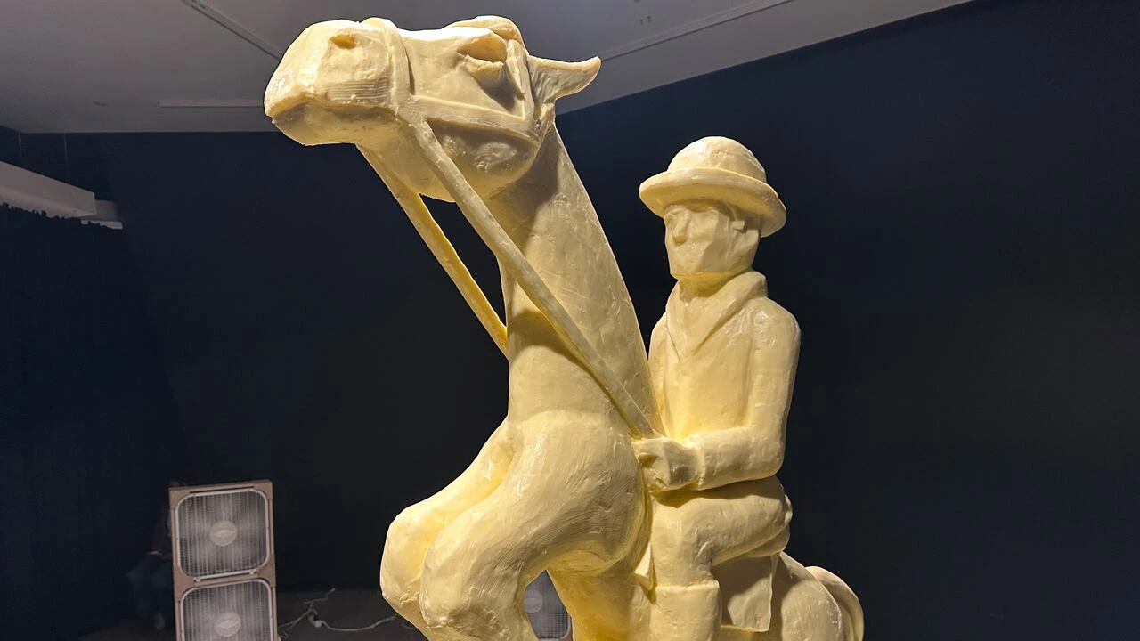 Calgary cowboy butter sculpture highlights how power melts away over time
