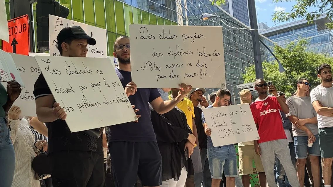 Students continue to protest closure of Montreal college after province suspends its permit