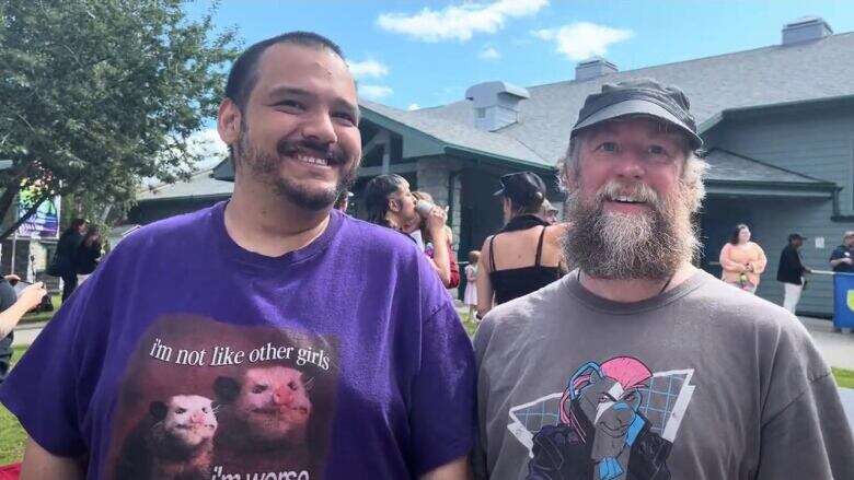 Participants walk, drive and rollerblade in Whitehorse's 11th annual Pride parade