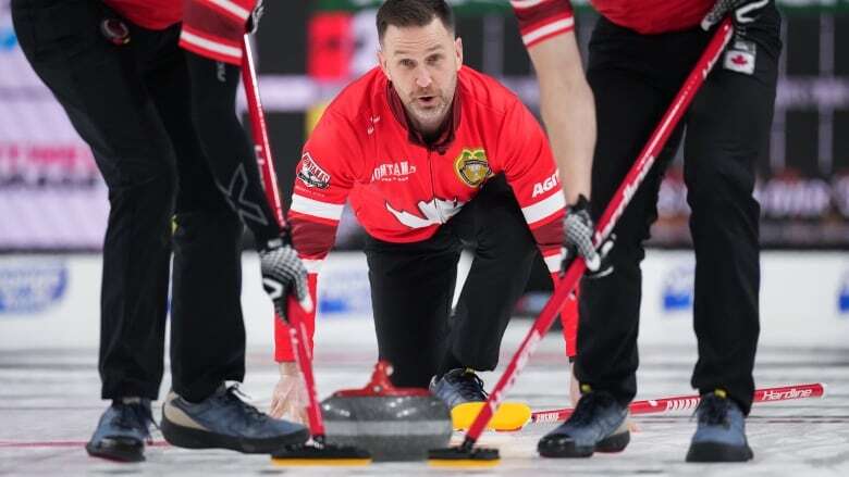 Defending champion Brad Gushue opens with victory at Montana's Brier