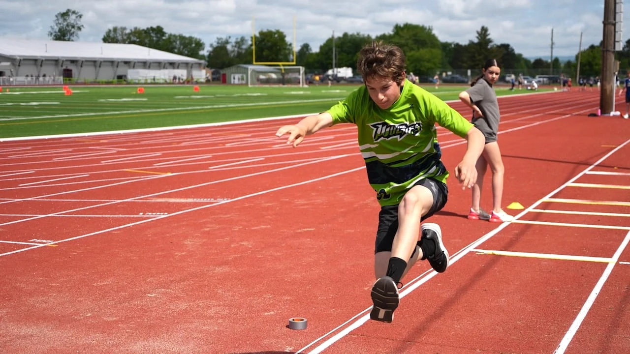 Elementary school students get their game on for track and field day