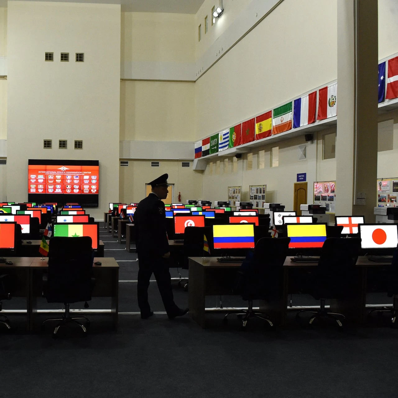 Inside the World Cup's international police command centre