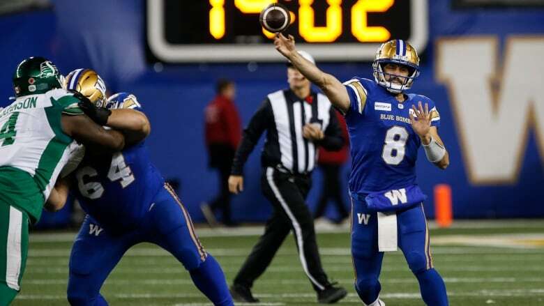 Bombers overwhelm Riders, advance to 5th straight Grey Cup game