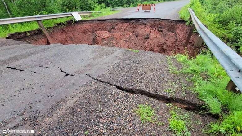 Several dozen homes cut off after road washout near Truro