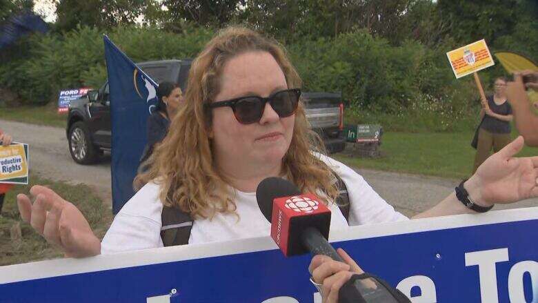 Dozens protest at Ontario PC party's Ford Fest event in Milton