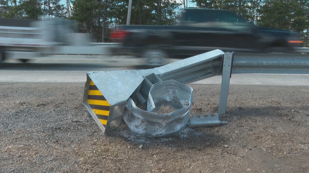 Damaged guardrails near Seal Island Bridge raising safety concerns