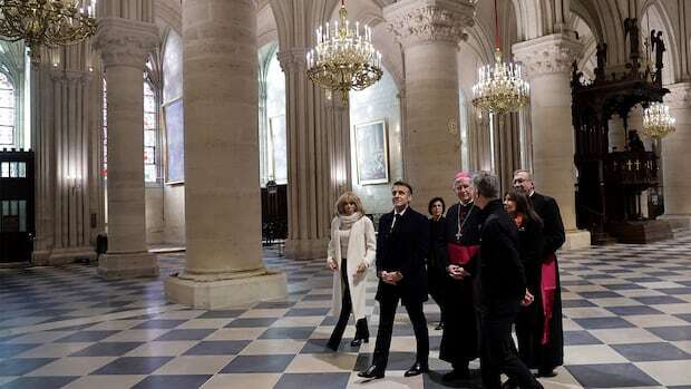 Macron gets first look at fully restored Notre-Dame Cathedral