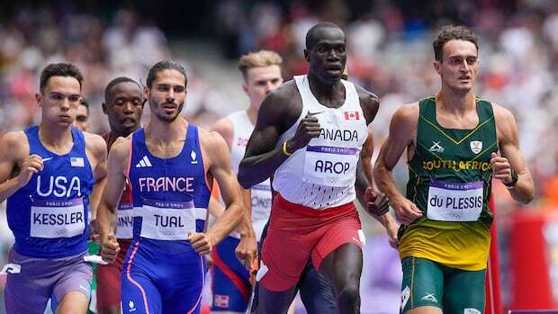 Watch world champion Marco Arop of Canada go for gold in the men's 800m final