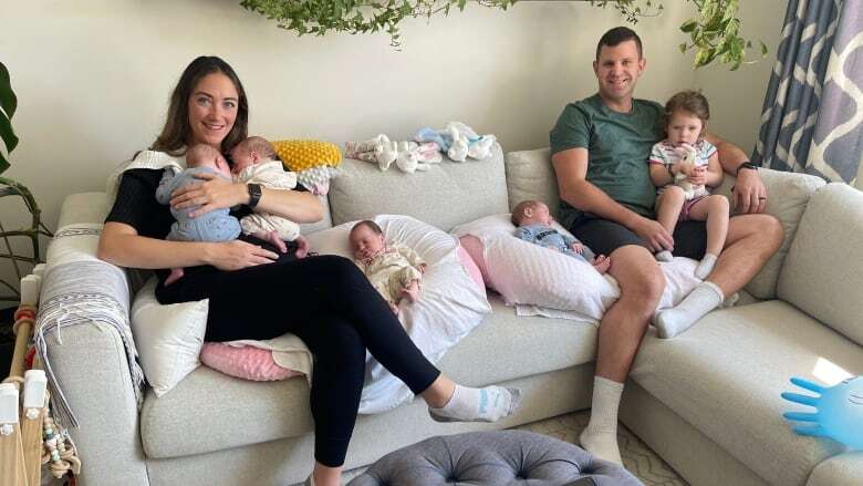 Edmonton couple welcome quadruple the joy after giving birth to four babies