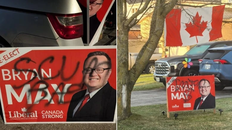 Cambridge candidate says he's lost hundreds of election signs, calls it 'voter suppression'