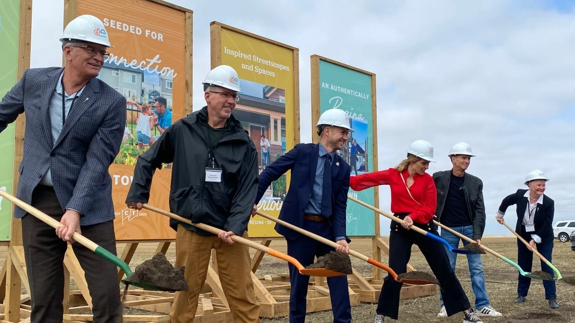 Shovels finally hit the ground in Regina's long-delayed Coopertown neighbourhood