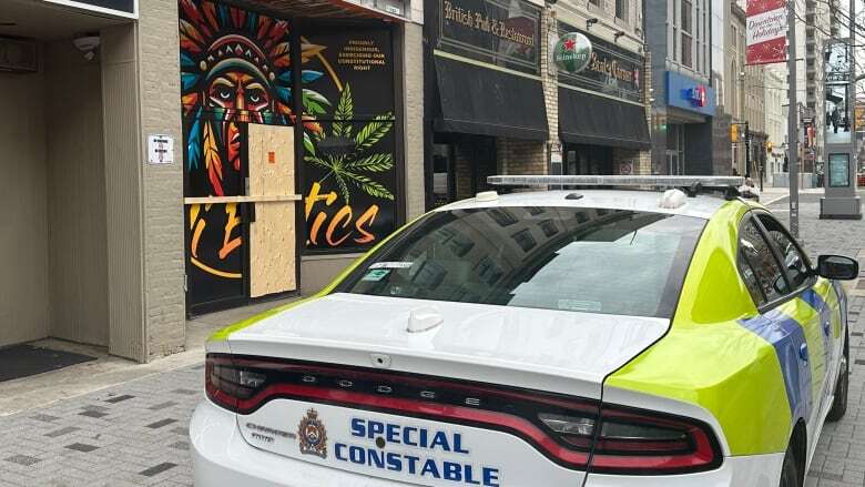 Bullets fired at Dundas Street cannabis shop early Monday