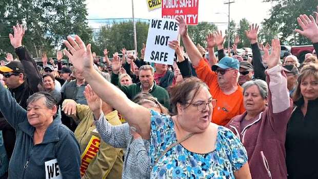 Happy Valley-Goose Bay residents rally to protest crime: 'We are in crisis'