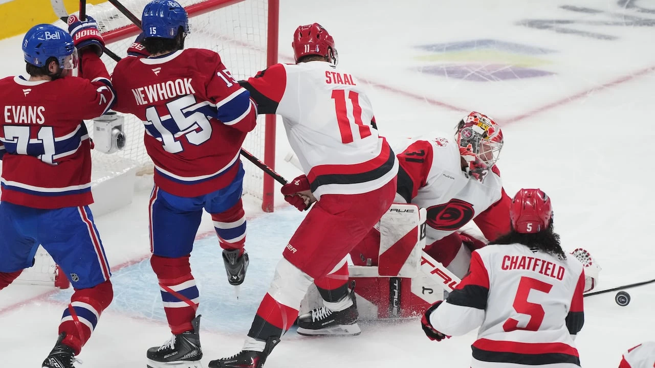 Canadiens fall 3-1 in series with 4-0 loss to Hurricanes in Game 4