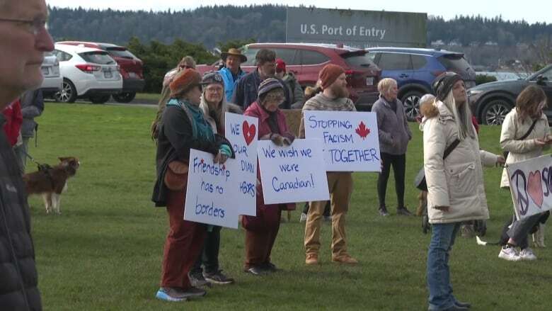 B.C.-Washington border communities rally for peace amid rising political tensions