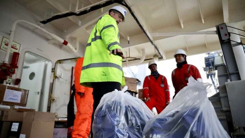 Far from home, seafarers docked in Vancouver get some Christmas cheer with donated gift bags