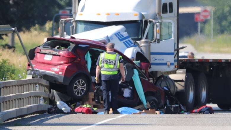 Family of 3, including infant, dead after head-on collision near Agassiz: RCMP