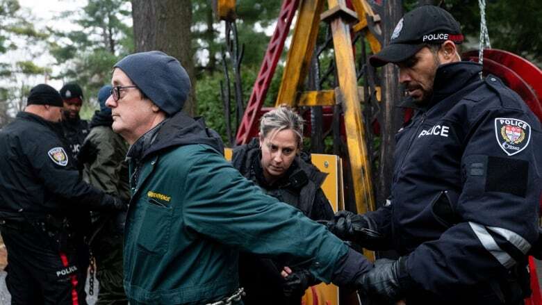 Greenpeace protesters arrested outside Poilievre's official residence