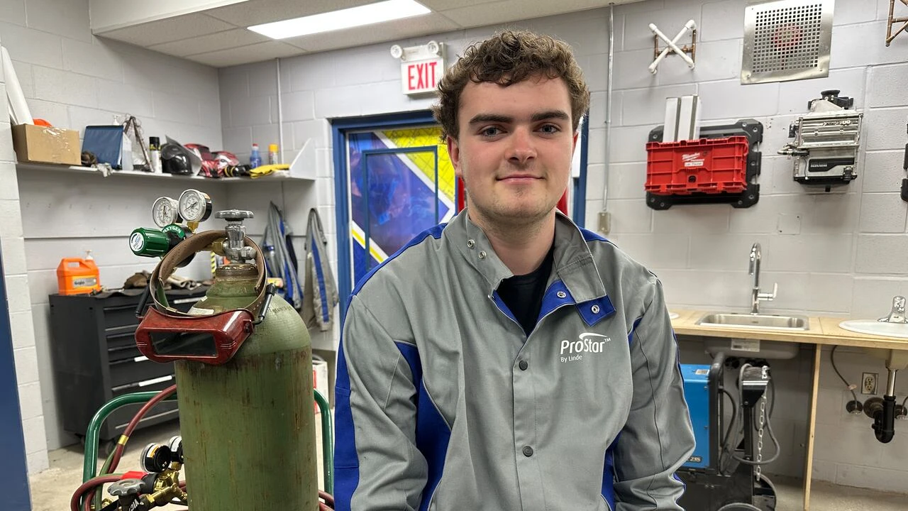 Tecumseh high school student applies welding skills working on Tesla's new Cybercab