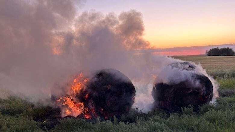 Macklin fire department offers $3,000 reward for suspected hay bale arsonist