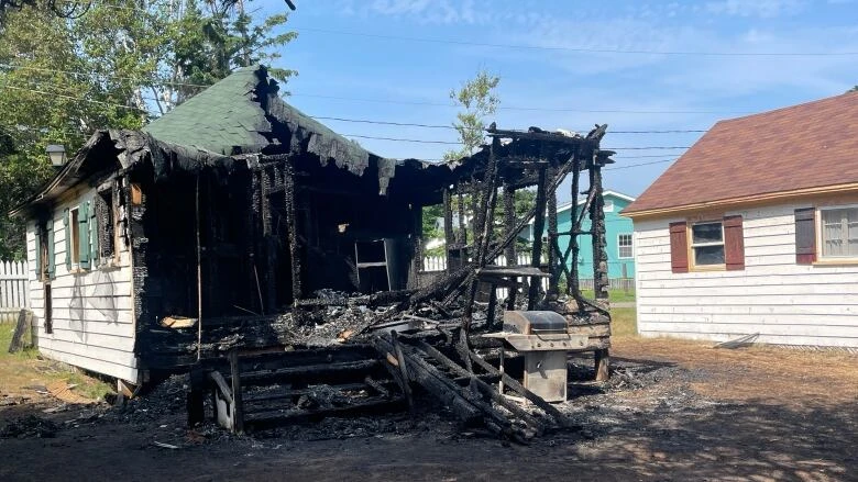 Witness to fatal Cavendish cottage fire heads home with victims' families — and his own — on his mind