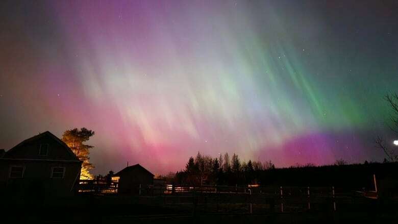 Northern lights paint spectacular picture in Nova Scotia sky