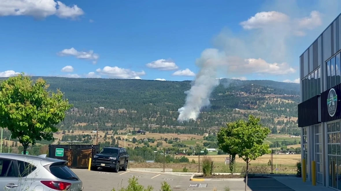 Wildfire burning near Kelowna airport prompts tactical evacuations