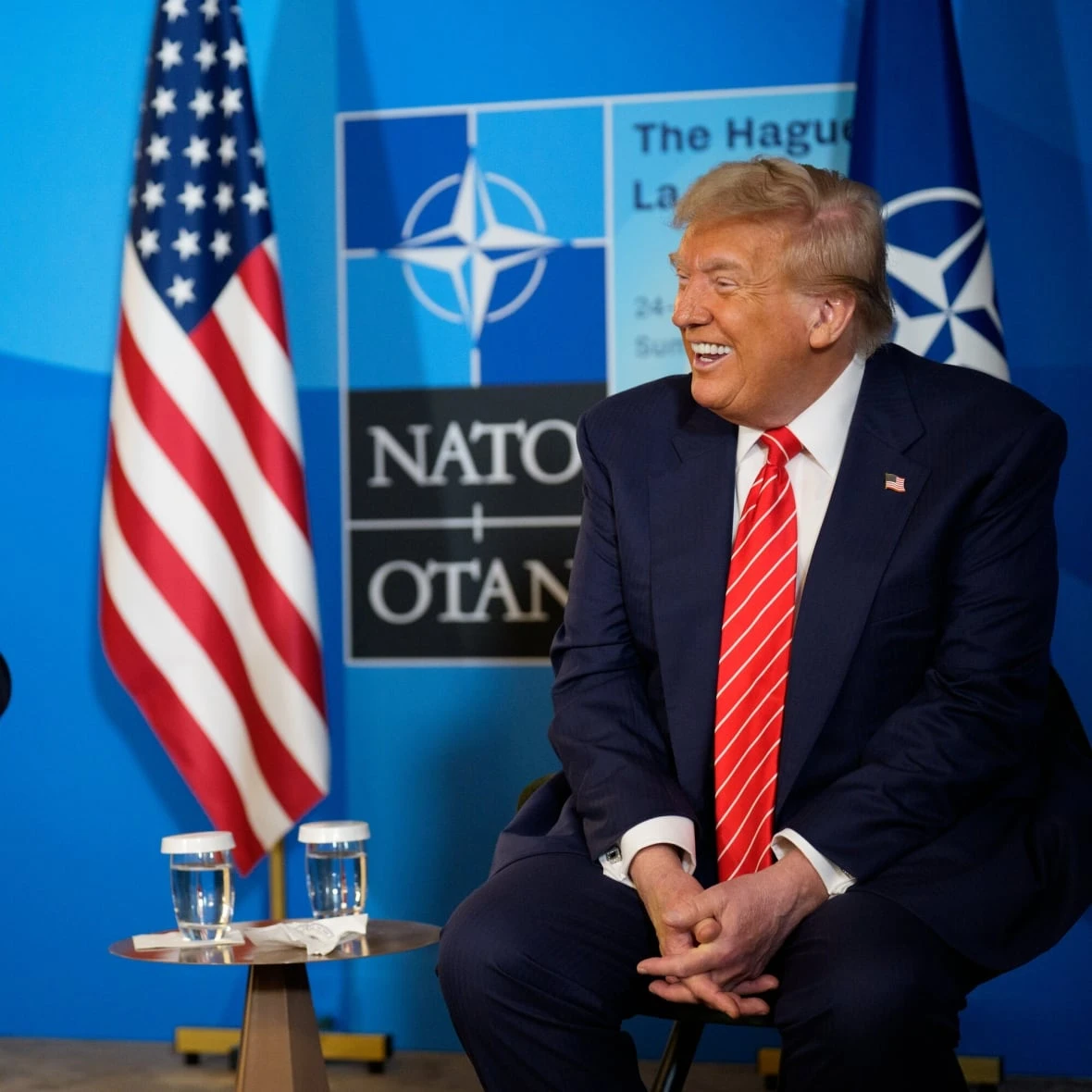 Trump praises NATO spending plan, slams reports doubting potency of Iranian strikes