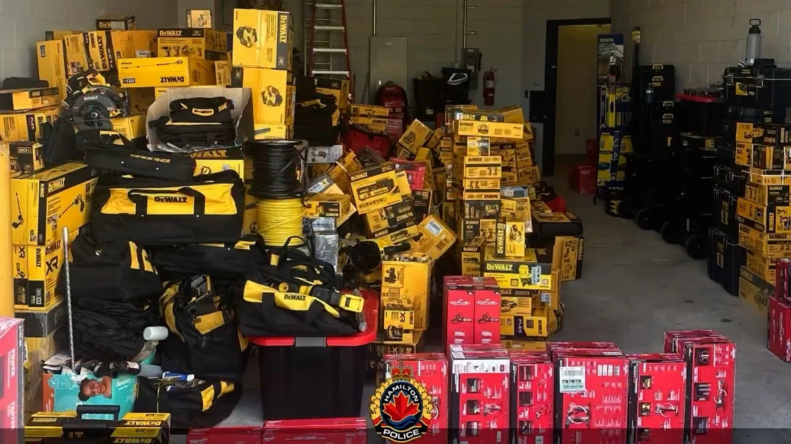 32 arrested, $300K in stolen items recovered after multiple thefts at Hamilton hardware stores: police