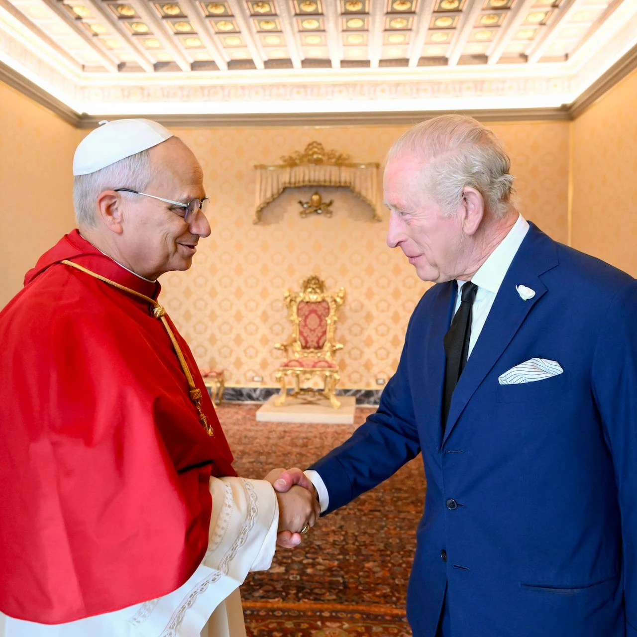 King Charles becomes the first British royal to pray with pope in nearly 500 years