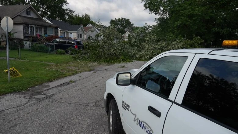 Windsor crews cleaning up as more thunderstorms expected Tuesday