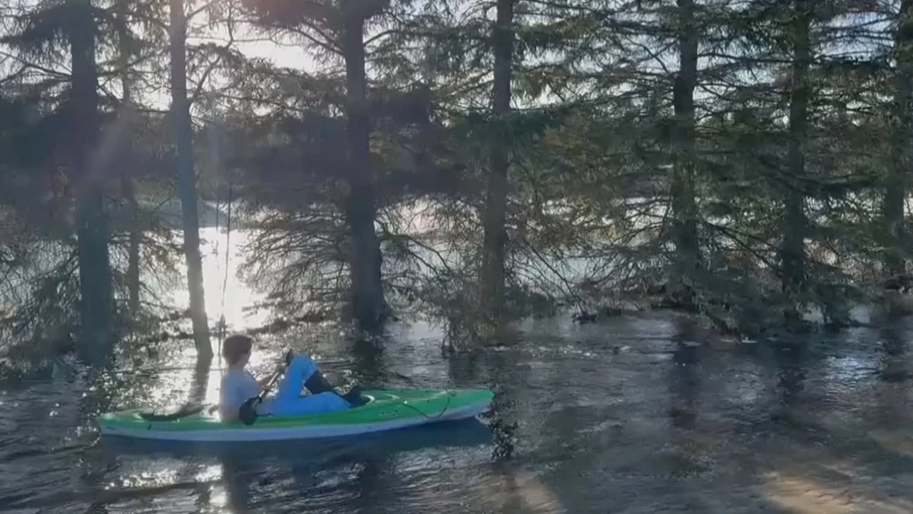 Northwest Sask. communities dry up after flooding invaded streets, made for unique kayaking
