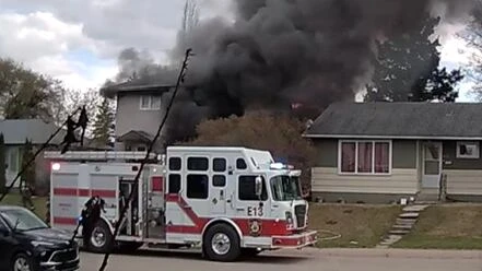 Prince Albert house fire kills dog, displaces family