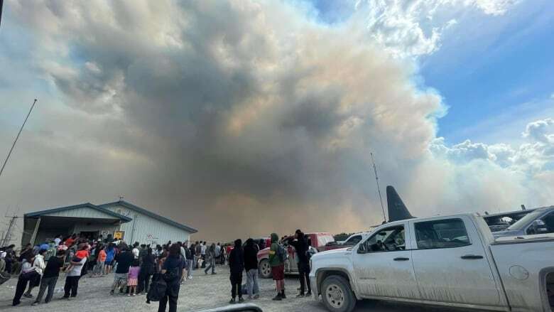 Bunibonibee wildfire evacuees anxious to return home, or at least leave emergency shelter