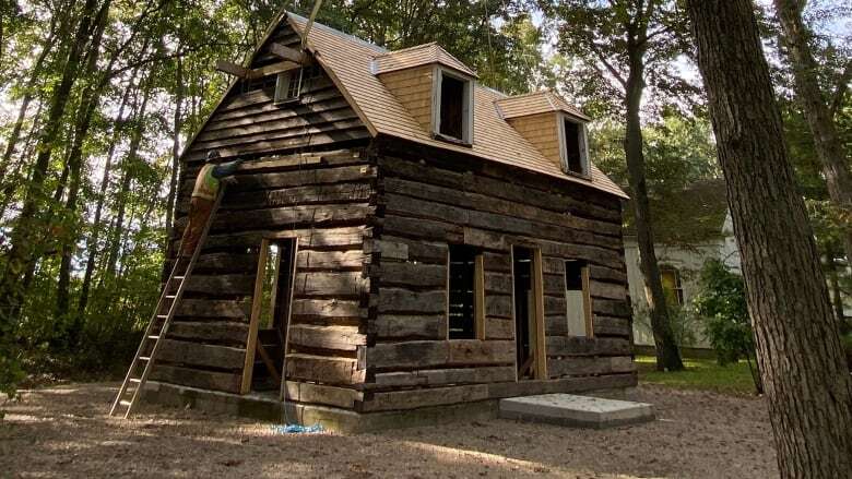 This 200-year-old heritage cabin is being restored in Grand Bend