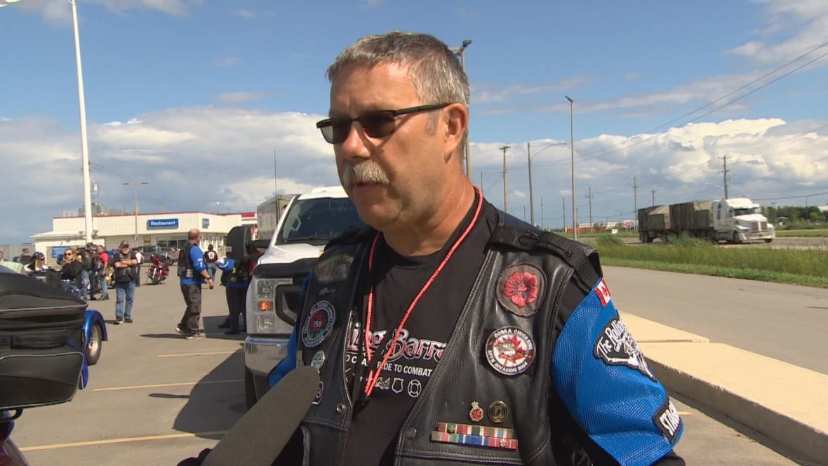 Motorcycle ride raising awareness of PTSD rolls through Winnipeg