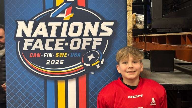 Young N.B. hockey player shares ice with Team Canada during 4 Nations final