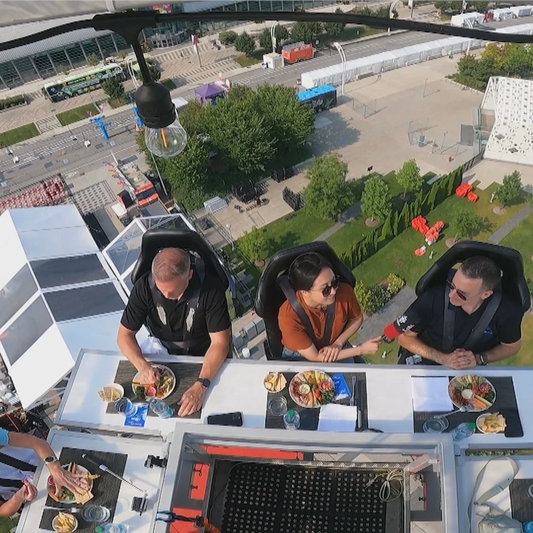 Would you dine over 45 metres in the air at the CNE?
