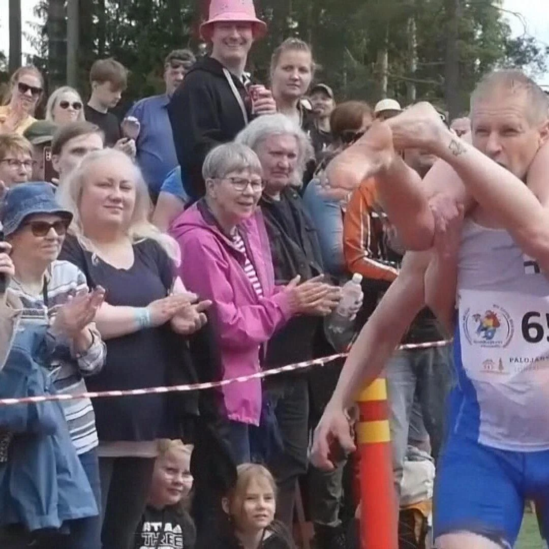 She ain't heavy, she's my wife: Wife-carrying contest returns in Finland