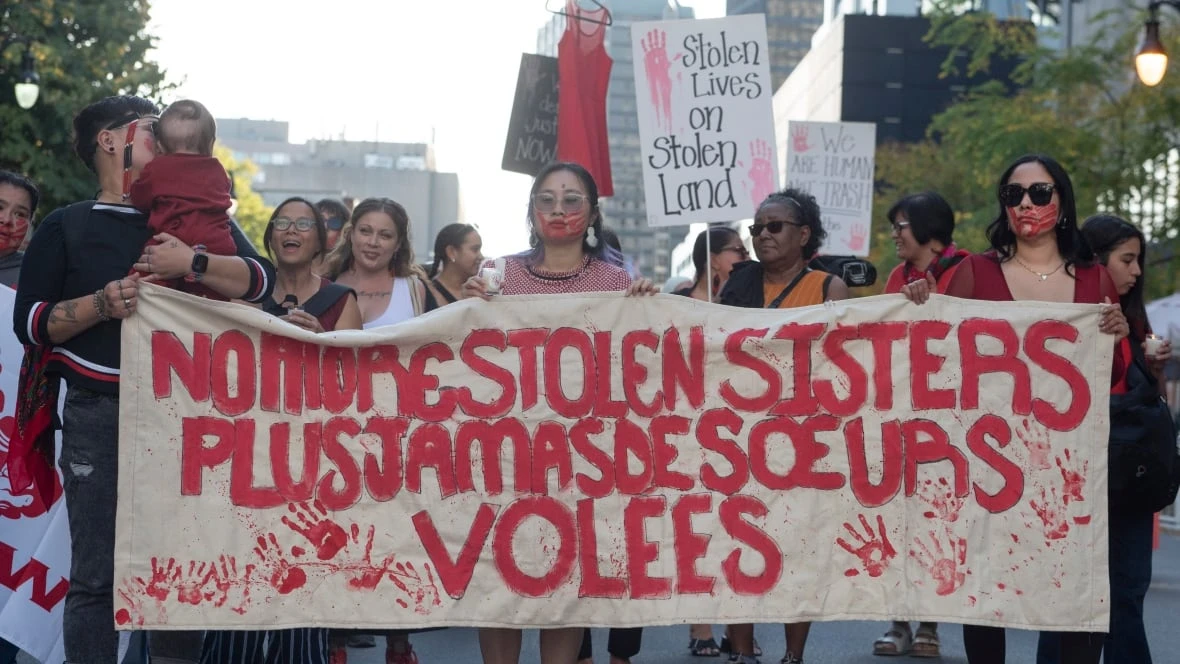 'Hopefully one day, people will hear us': Montrealers march for missing, murdered Indigenous women and girls
