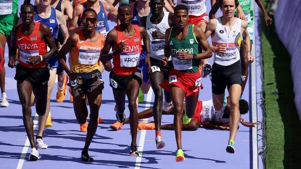 Canada's Moh Ahmed has appeal denied after getting tripped in men's 5,000m heat