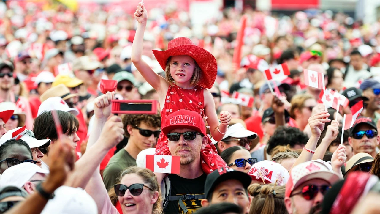 Unity on display for Canada Day — until the rain came
