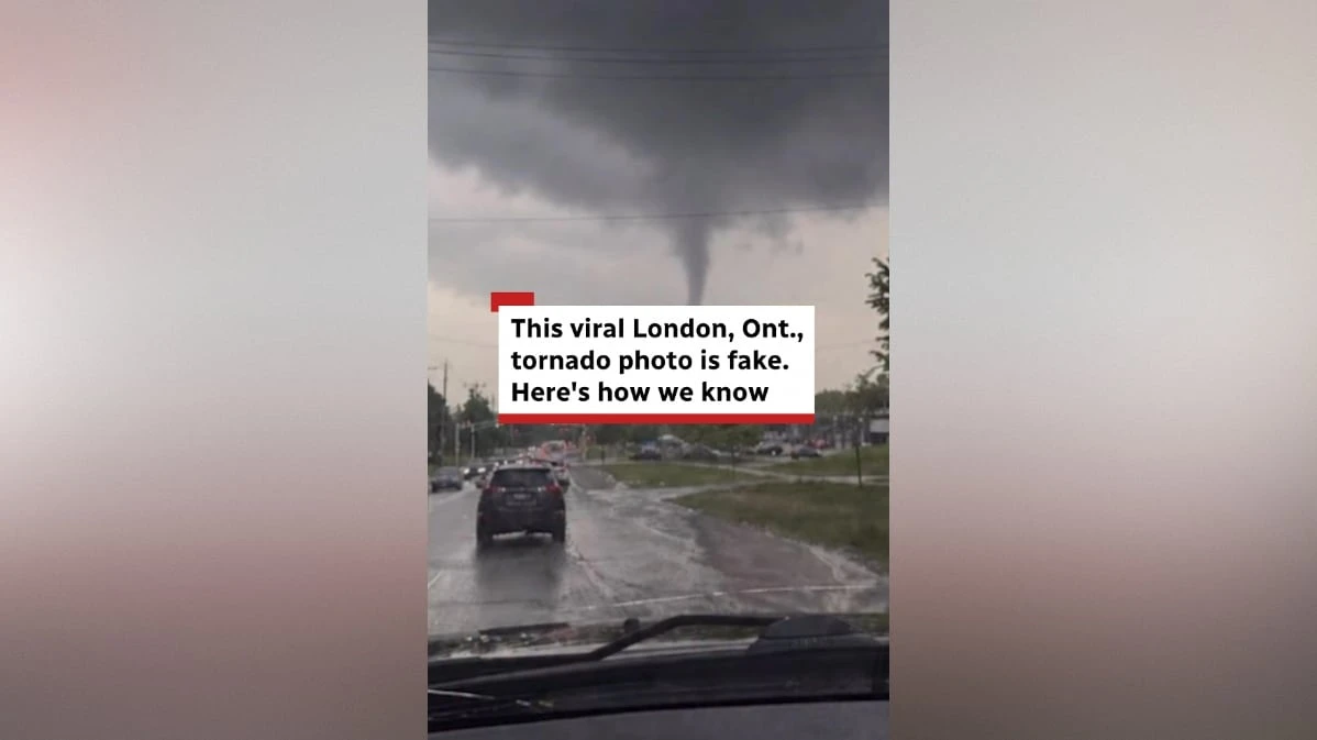 This London, Ont., tornado photo is fake. Here's how we know