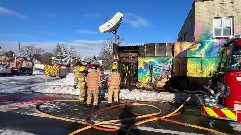 Church building in Old East Village damaged in doorway fire