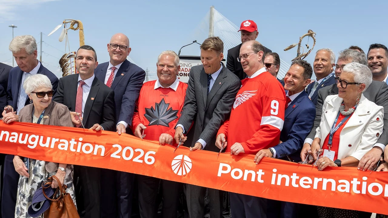 Canada marks Gordie Howe bridge opening as Trump boasts about changing deal