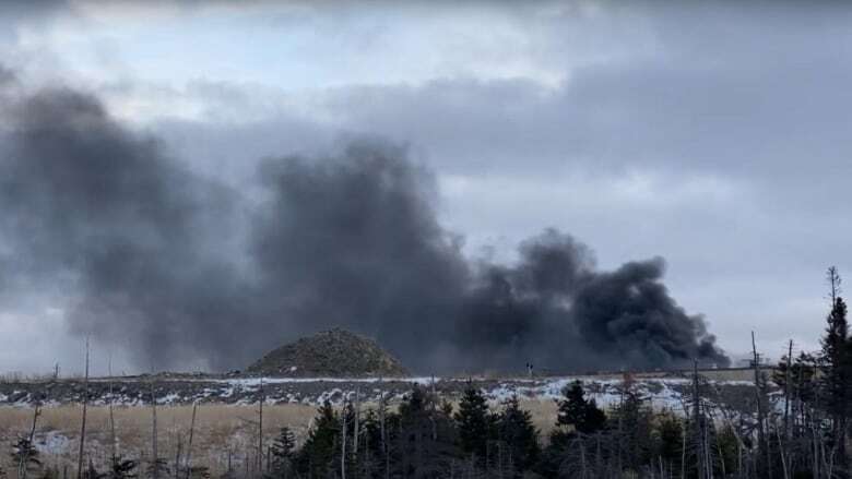 Smoke seen coming from building near Paradise town hall